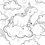 Unicorn coloring pages for children and adult106