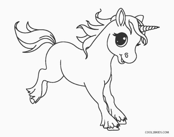 100 Unicorn coloring pages for children and adult
