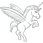 Unicorn coloring pages for children and adult47