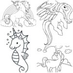 Unicorn coloring pages for children and adult57