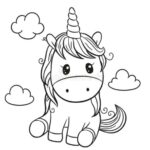 Unicorn coloring pages for children and adult7