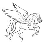 Unicorn coloring pages for children and adult8