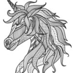 Unicorn coloring pages for children and adult80
