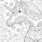 Unicorn coloring pages8