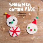 Cotton Pad DIY Snowman (1)