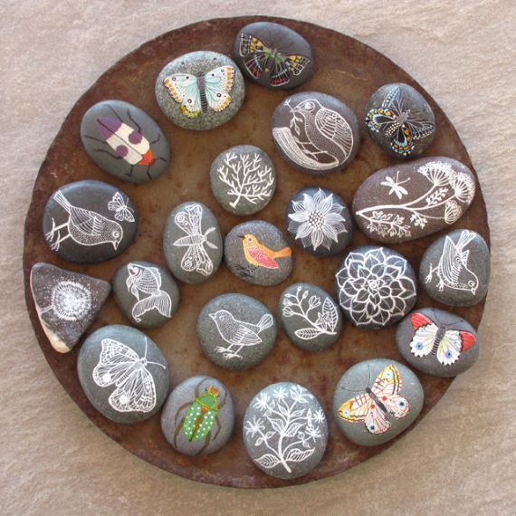 7 Stone craft ideas  Home decorating ideas handmade with stones 
