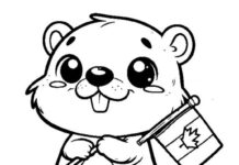 Canada Day Coloring Pages For kids