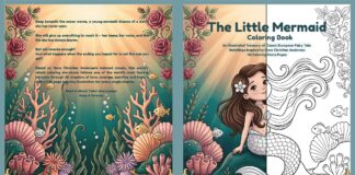 The Little Mermaid Coloring Book Inspired by Hans Christian Andersen
