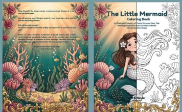 The Little Mermaid Coloring Book Inspired by Hans Christian Andersen